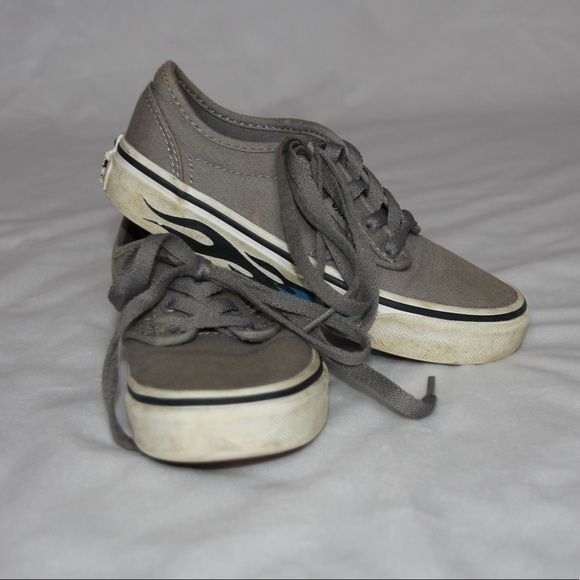 Vans youth Old Skool gray sneakers size 13 - Picture 3 of 8